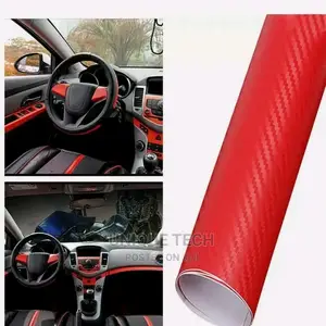 Car Interior Vinyl Sticker - Red, Grey, Blue, Black