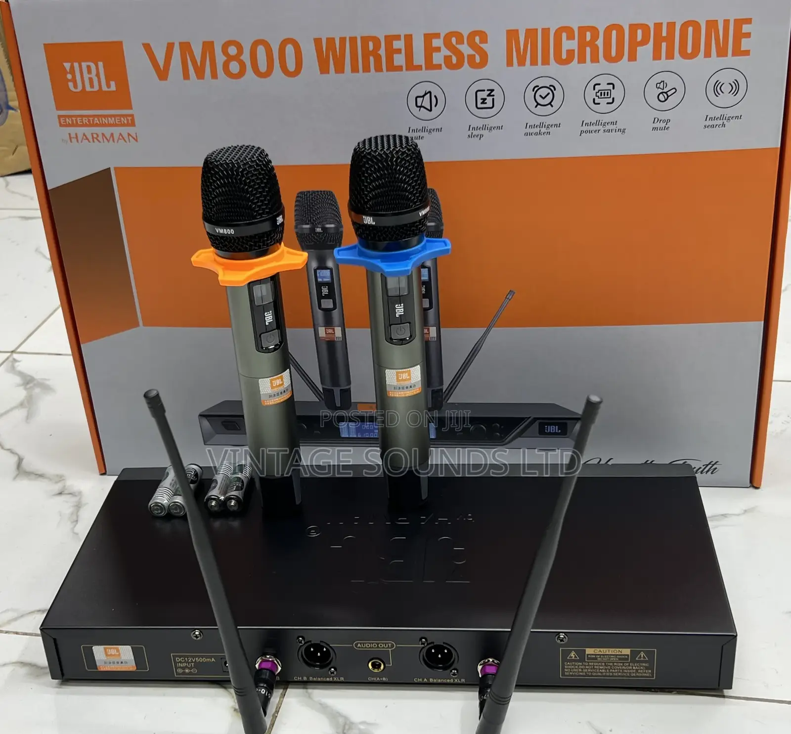 Jbl Vm-800 High Quality Professional Uhf Wireless Microphone