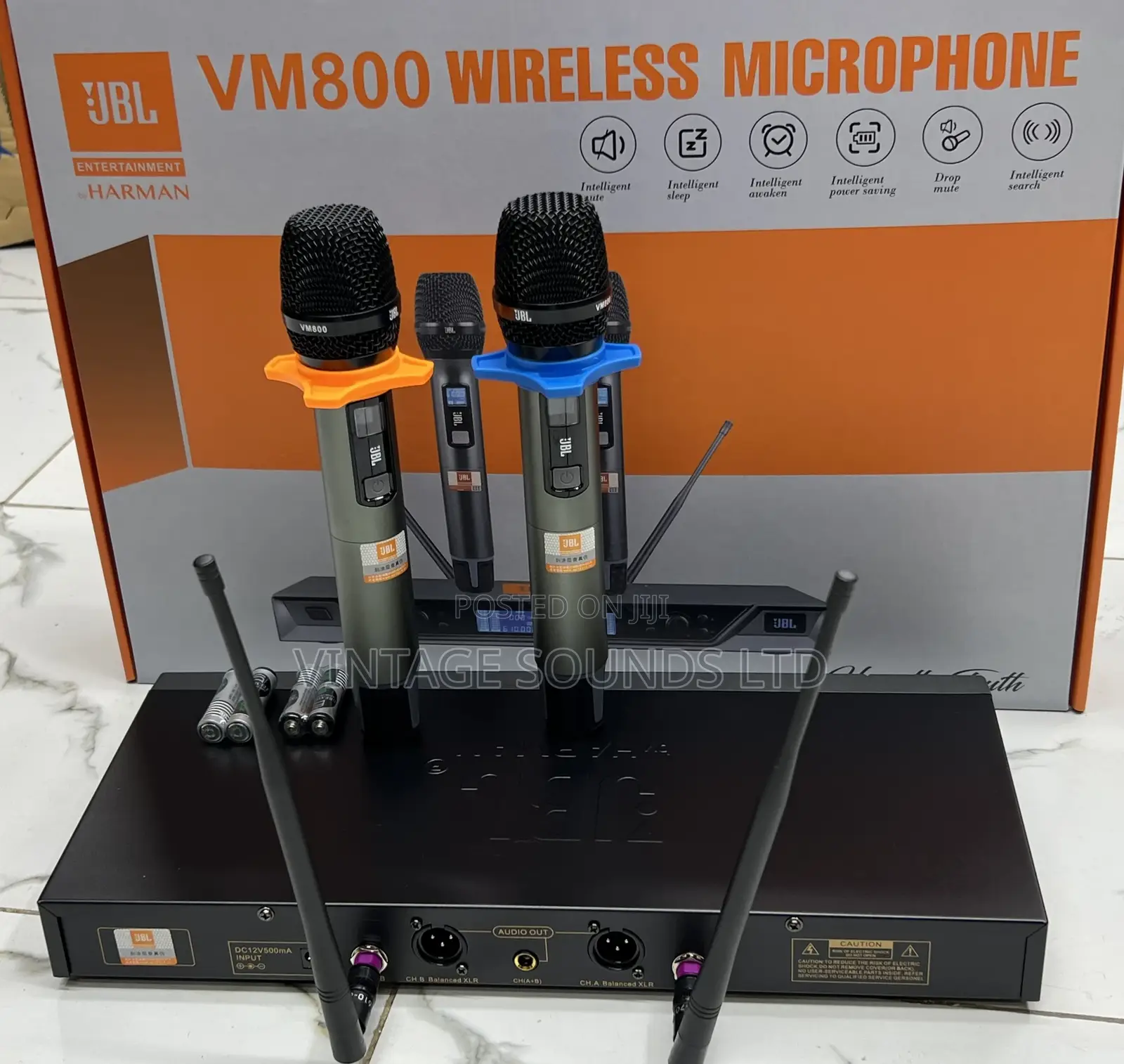 Jbl Vm-800 High Quality Professional Uhf Wireless Microphone