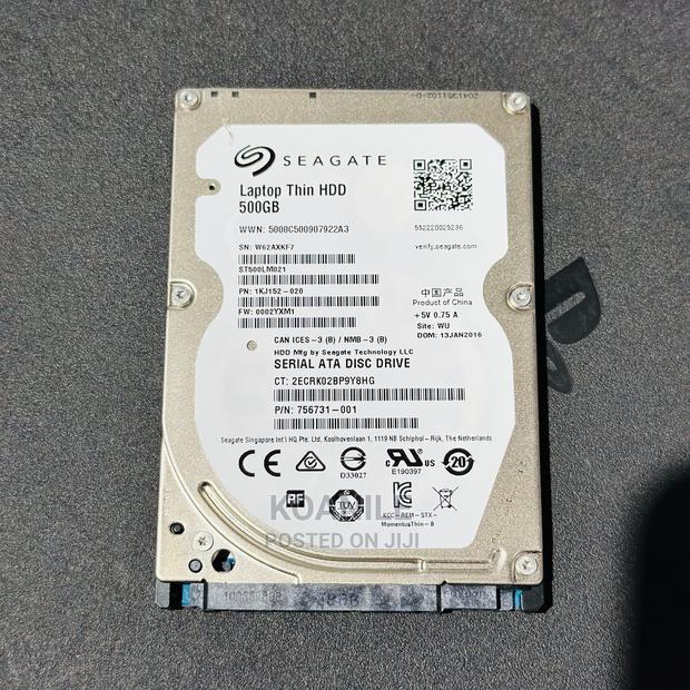 Seagate 500gb Laptop PS4 Thin Harddisk Harddrive - main view
