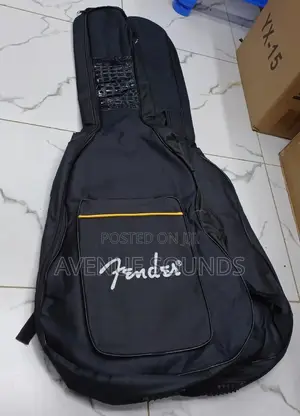 Black Padded 0.3 Inch Bass Guitar Bag, Soft Case