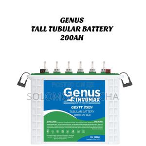Genus 200ah 12v Tall Tubular Battery - main view