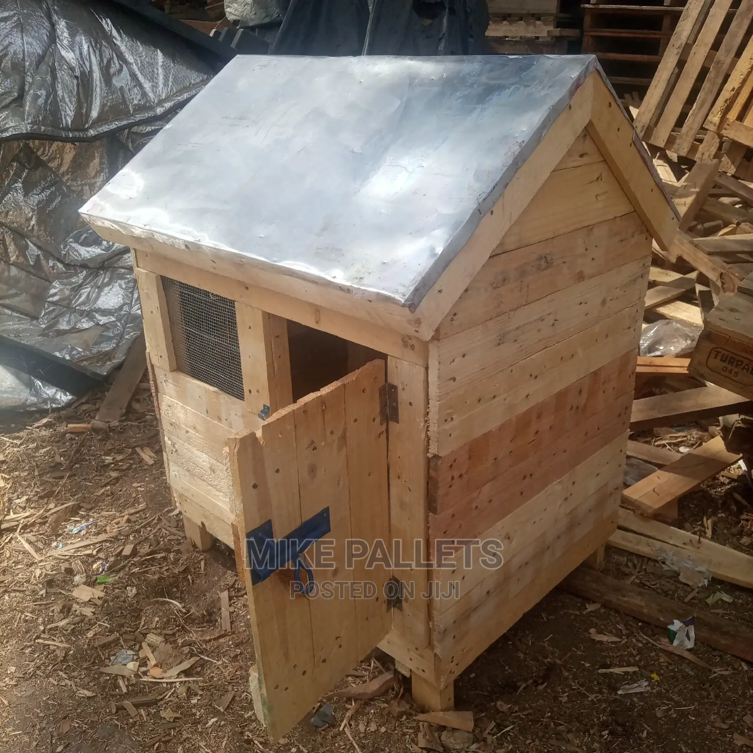 Dog Kennel and Puppies