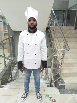 White Chef Jacket With Black Decorations - thumbnail 2