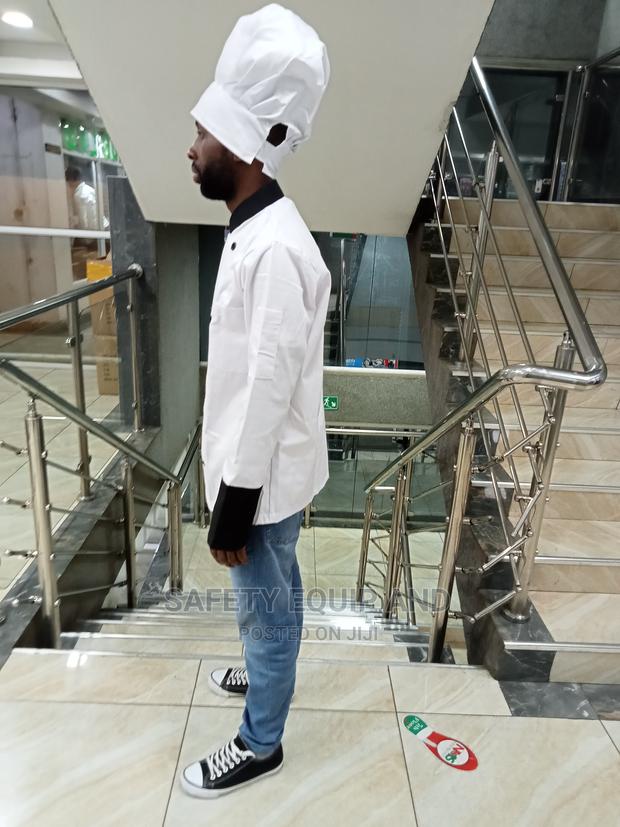 White Chef Jacket With Black Decorations - thumbnail 3