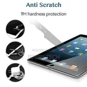 TEMPERED GLASS Screen Protector Cover for Apple iPad 9.7 (2