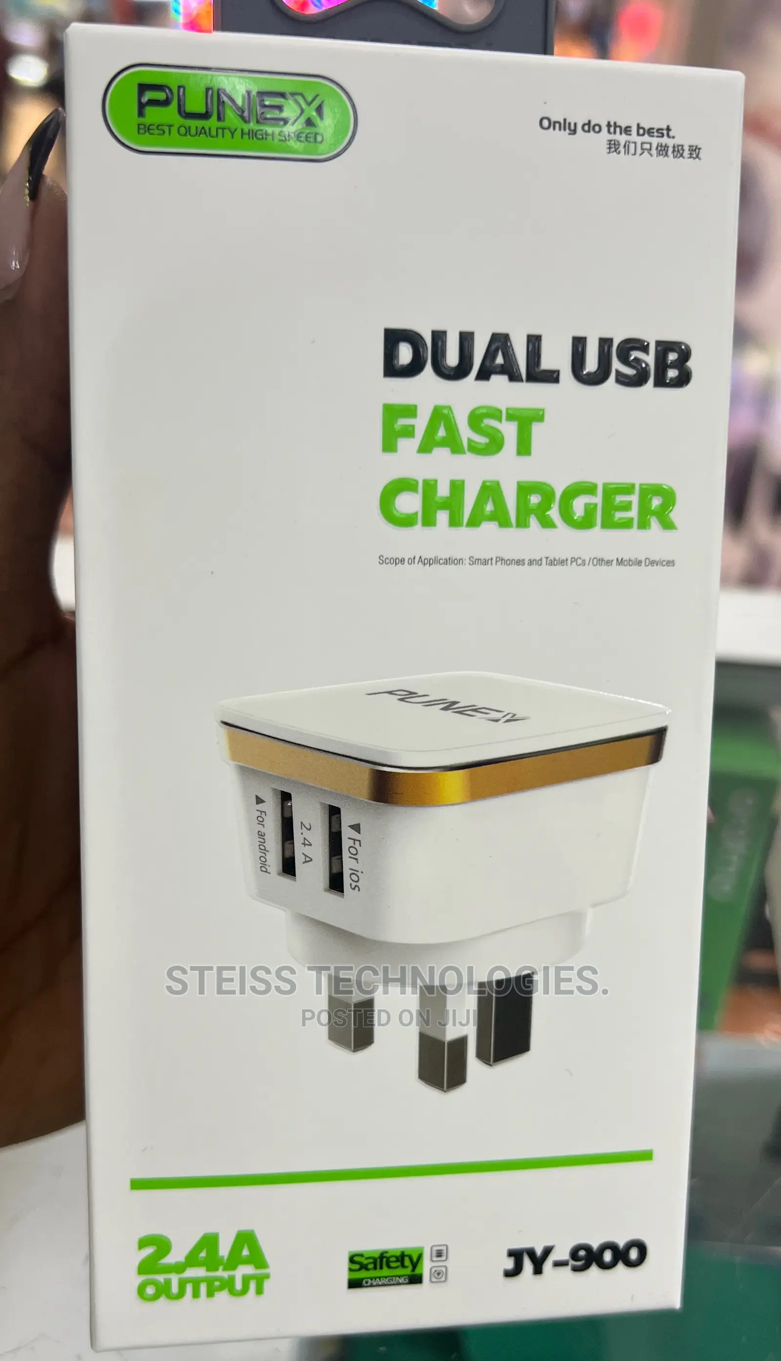 Punex Dual Usb Fast Charger.