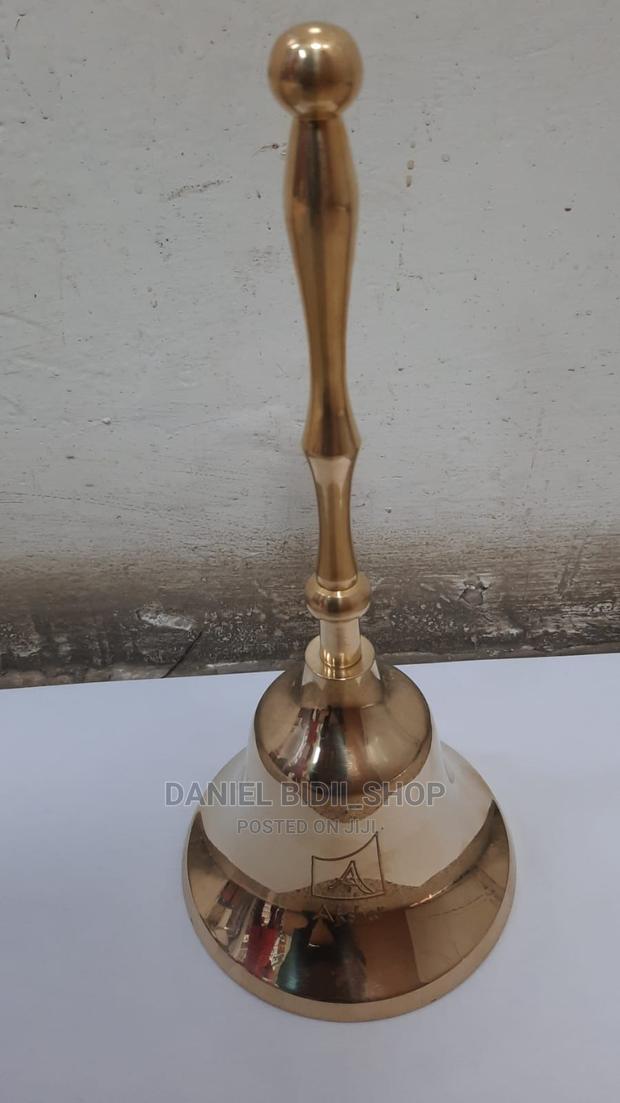 Brass School Bell Medium Size - main view