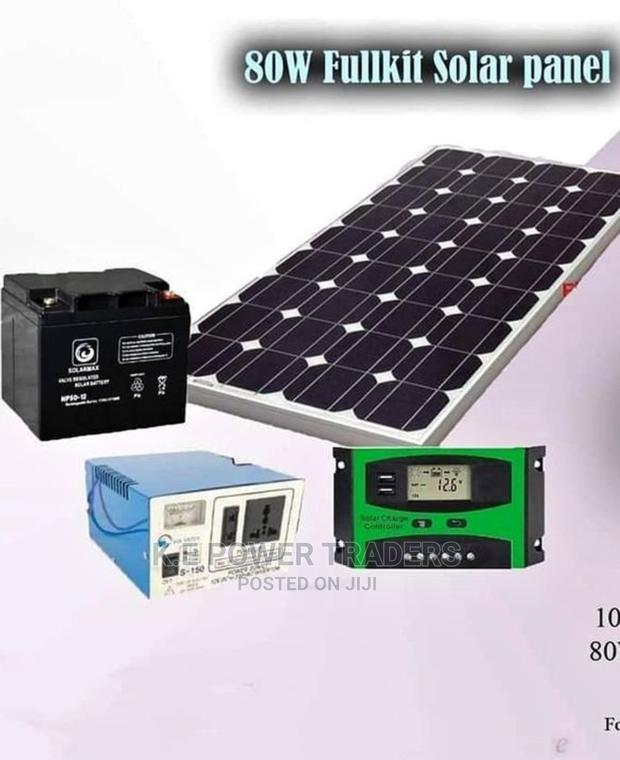 Fullkit 80watts Solar System - main view