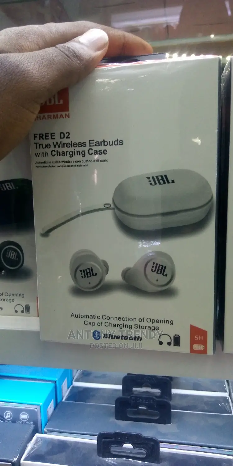 JBL Free Wireless in Ear Headphones (Black and White)