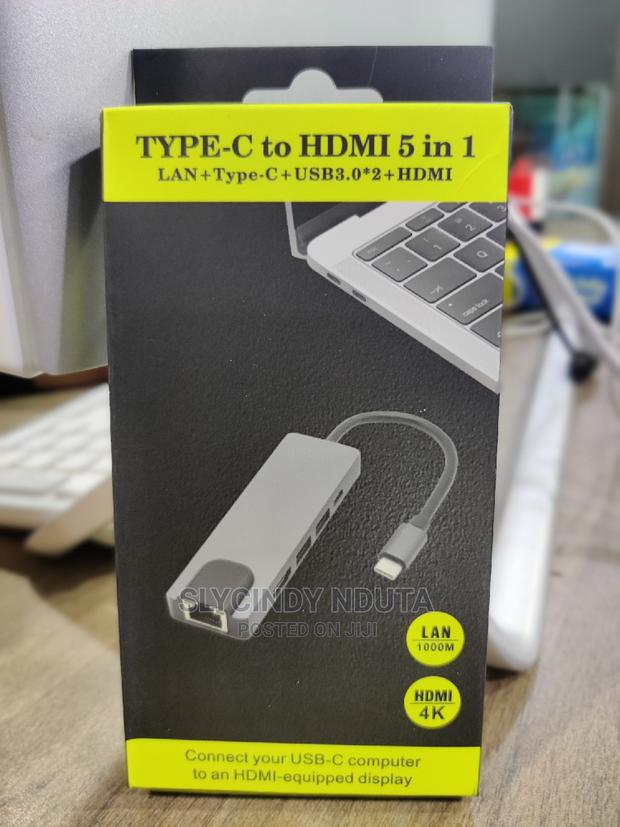 Type C to HDMI 5 in 1 Adapter(New) - thumbnail 3