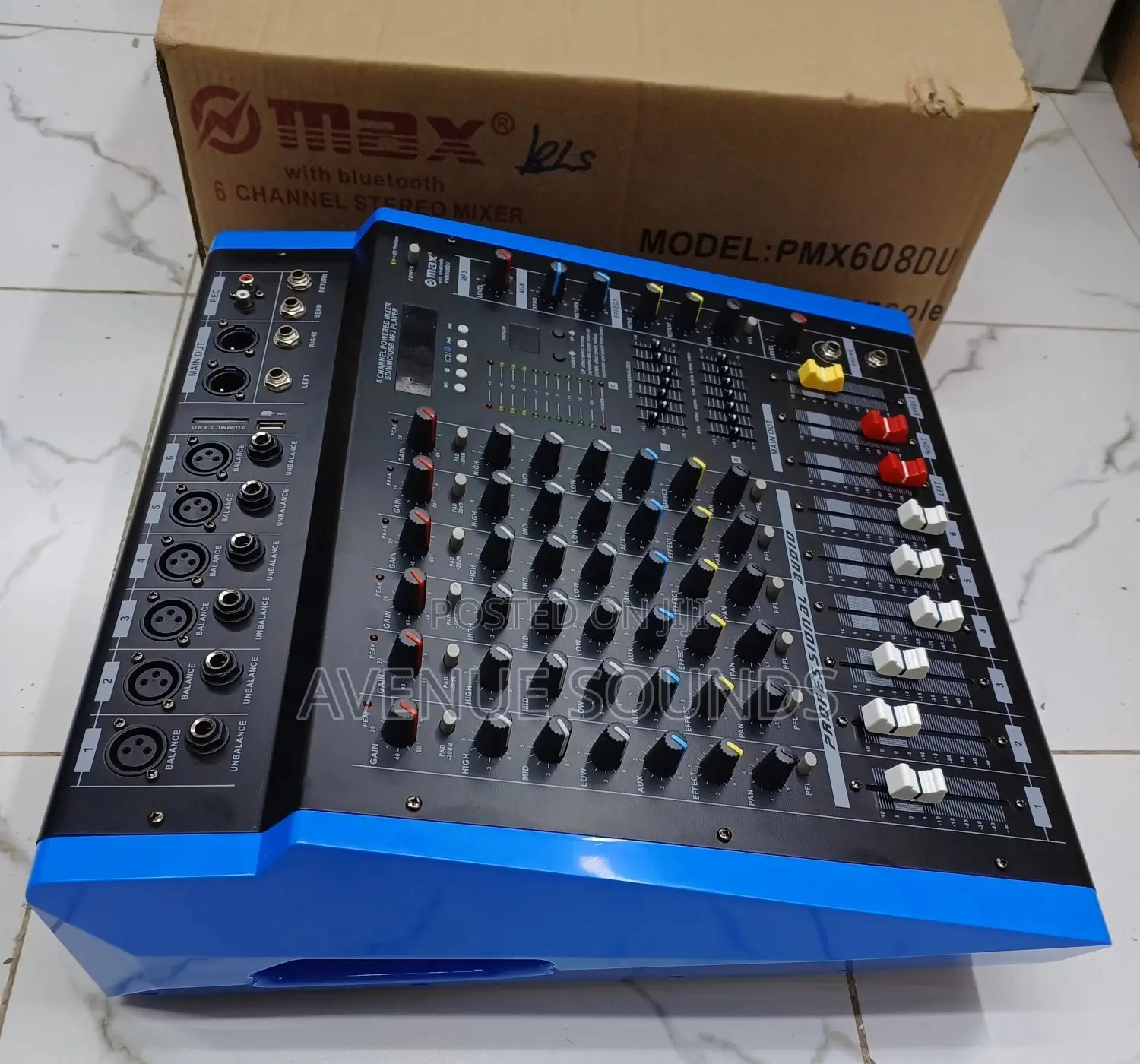 Max 6 Channels Powered Mixer