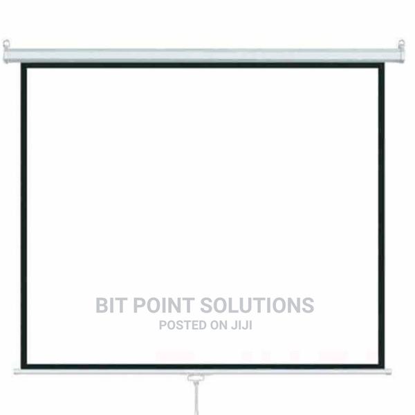 200×200cm Manual Projector Screen × - main view