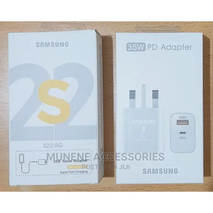 Samsung 35W PD USB Type C - Type C Fast Charger DUO Adapter