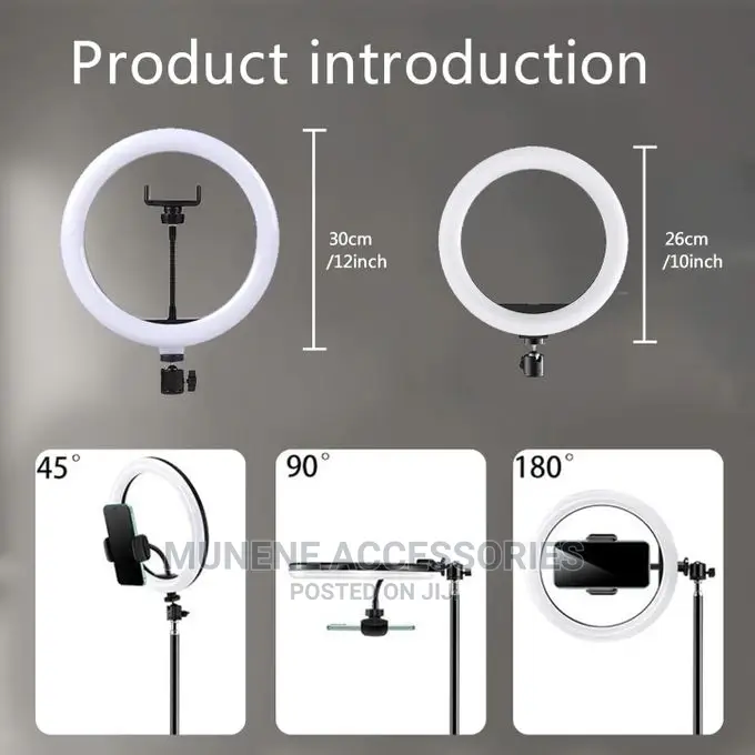 10inch/12inch/13inch Selfie Ring Light 2.1M Tripod Stand