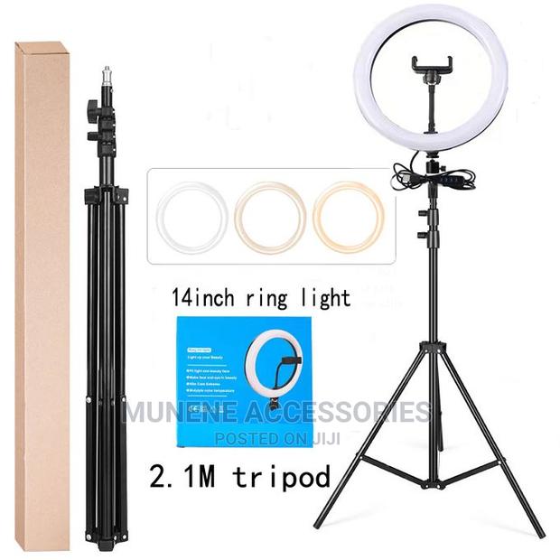 10inch/12inch/13inch Selfie Ring Light 2.1M Tripod Stand - thumbnail 4