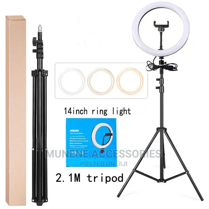 10inch/12inch/13inch Selfie Ring Light 2.1M Tripod Stand