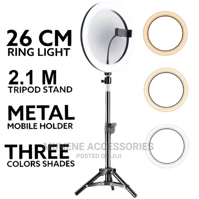 10inch/12inch/13inch Selfie Ring Light 2.1M Tripod Stand