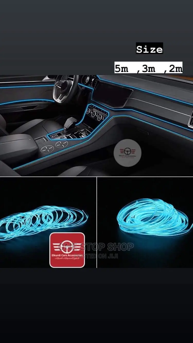 Different Colours 3/5m Car Dashboard Cold Light Line