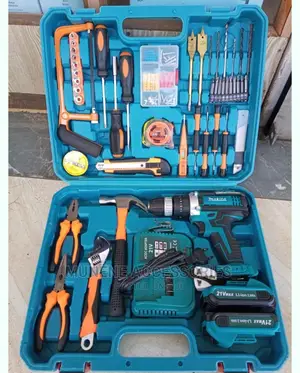 Makita 21V Cordless Electric Drill 117PC Tool Set 2 Batt