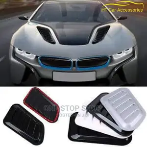 Car Bonnet Installed With Front 2pcs Hood Air Vent Decor