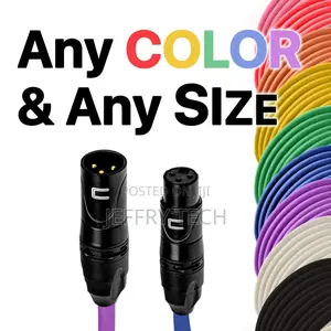 3 Pin XLR Male to Female Balanced Cable - Custom Length Colo
