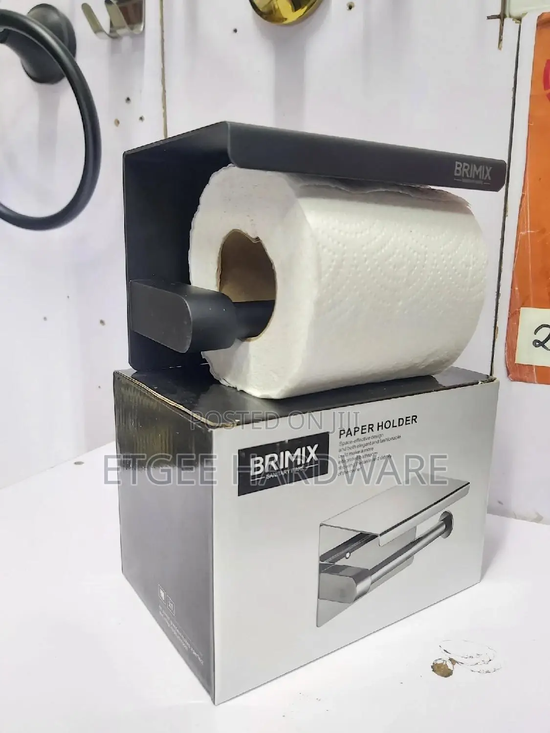 Heavy Tissue Holder Black