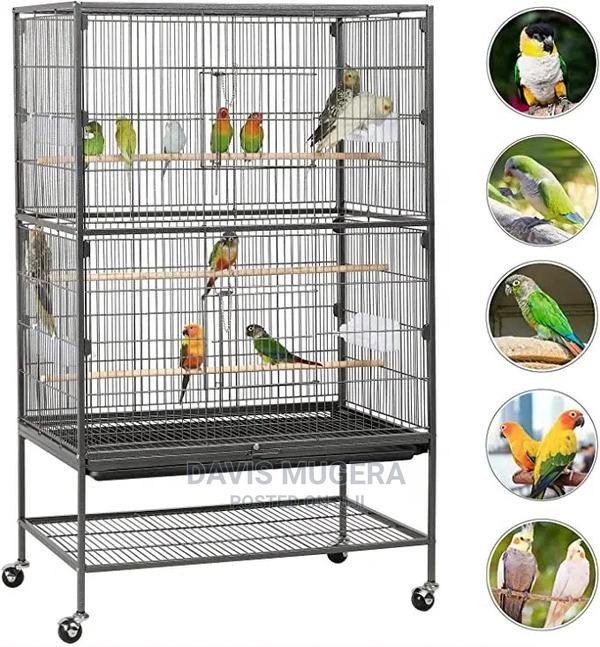 Hammertone Large Rolling Bird Cage - thumbnail 4