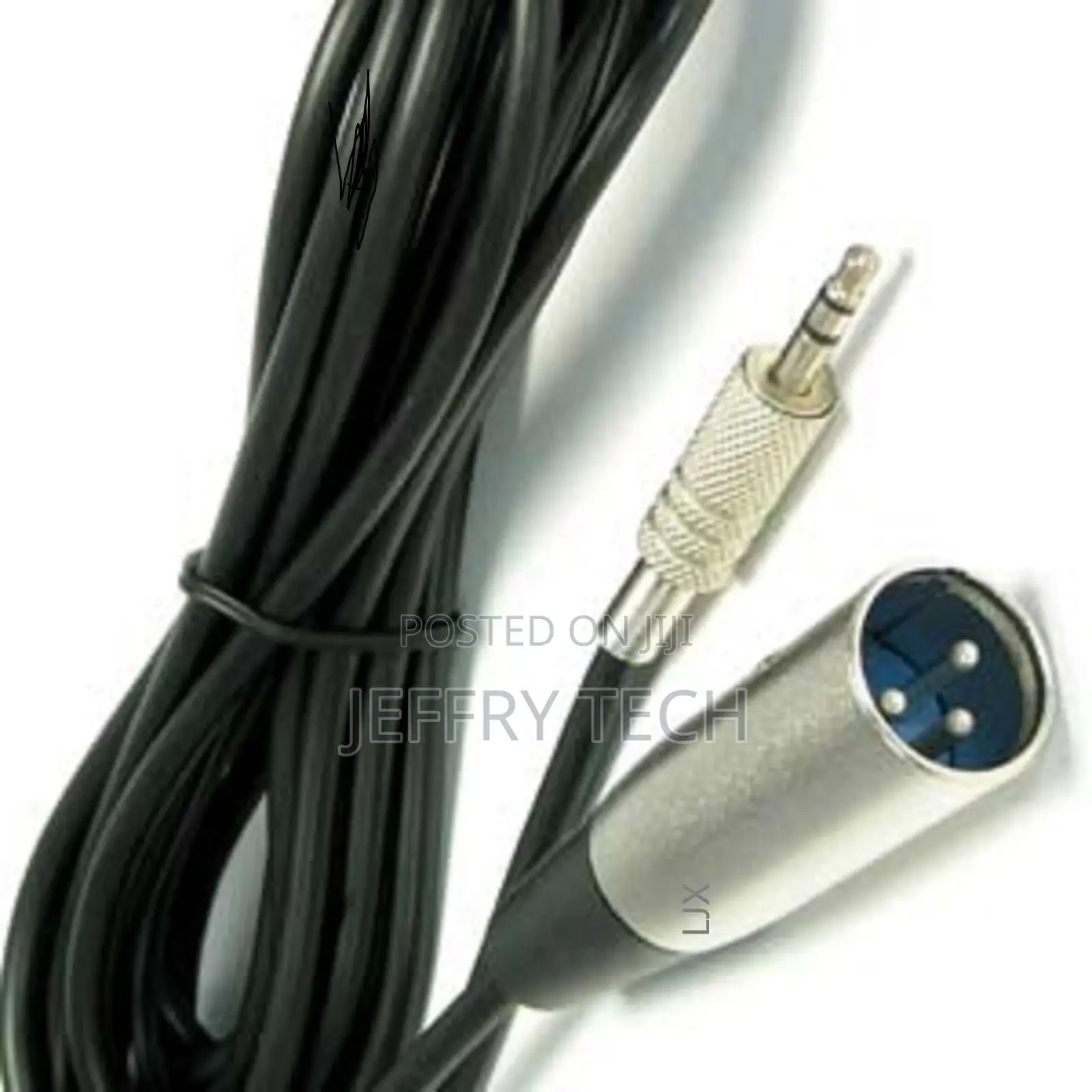 2m XLR Male to 3.5mm Stereo Jack Plug Cable PC Computer to 3