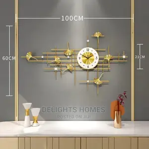 Metal Silent Wall Clock Luxury.