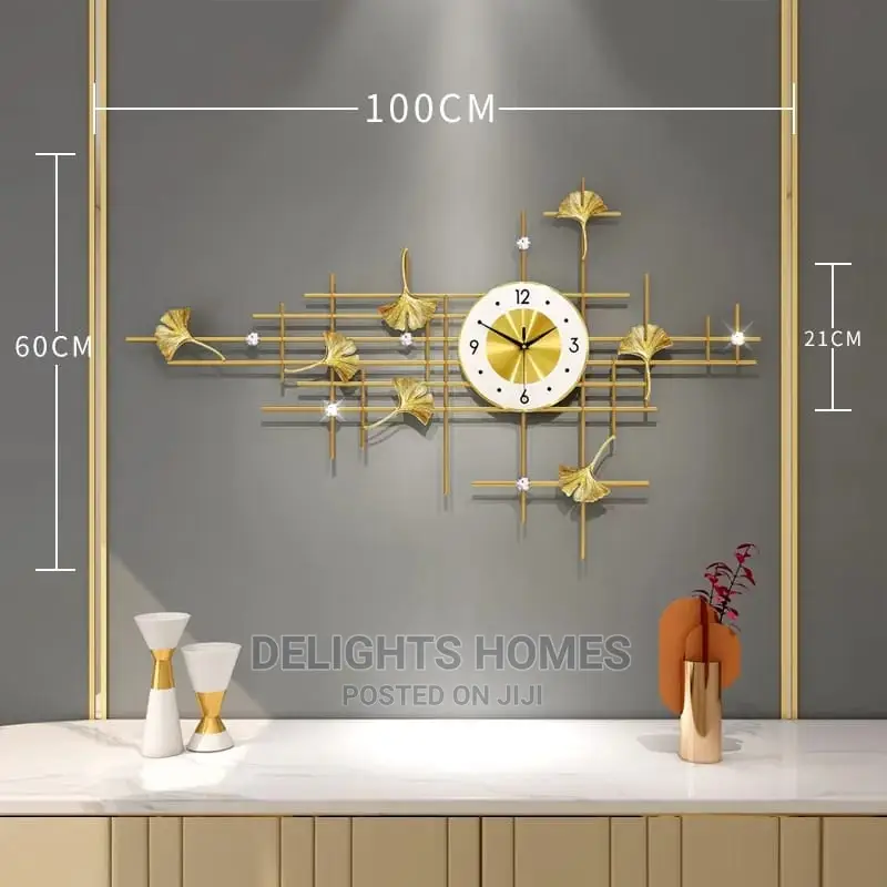Metal Silent Wall Clock Luxury.