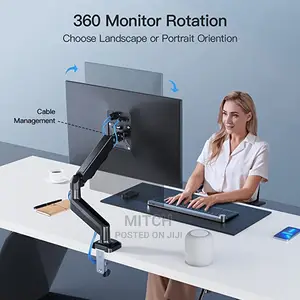 Monitor Mount Arm Stand Adjustable Articulating Gas Spring