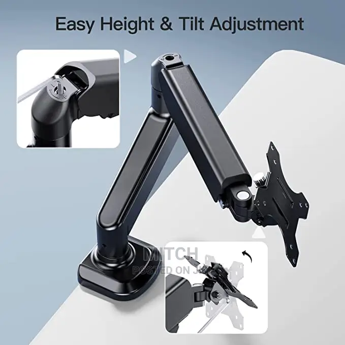 Monitor Mount Arm Stand Adjustable Articulating Gas Spring