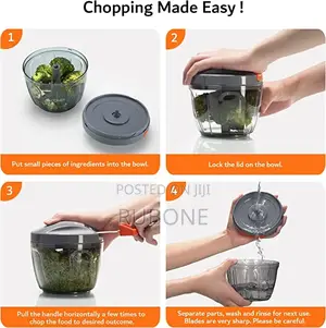 Artikel Manual Chopper Blender With Storage Lid