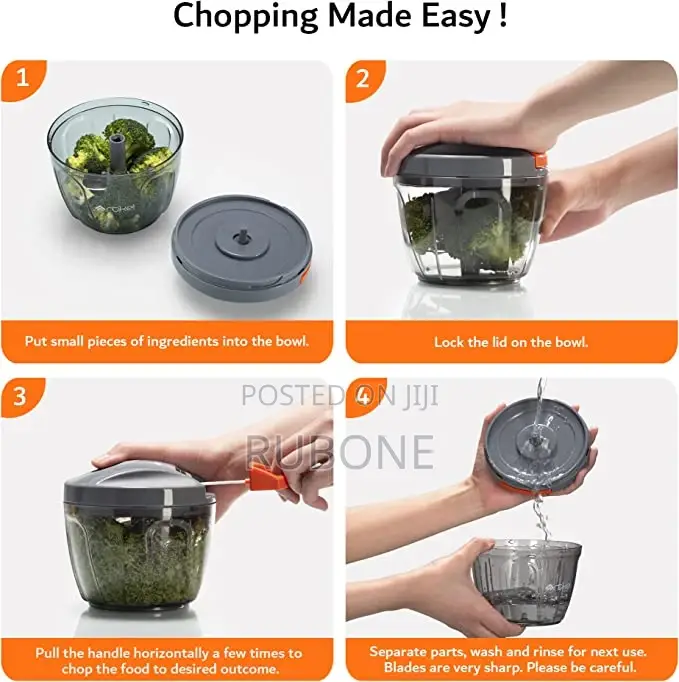 Artikel Manual Chopper Blender With Storage Lid