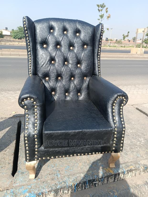 King Chair Black and Gold in Colour