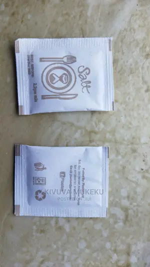 Sugar Sachets, Salt Sachets and Black Pepper Sachets
