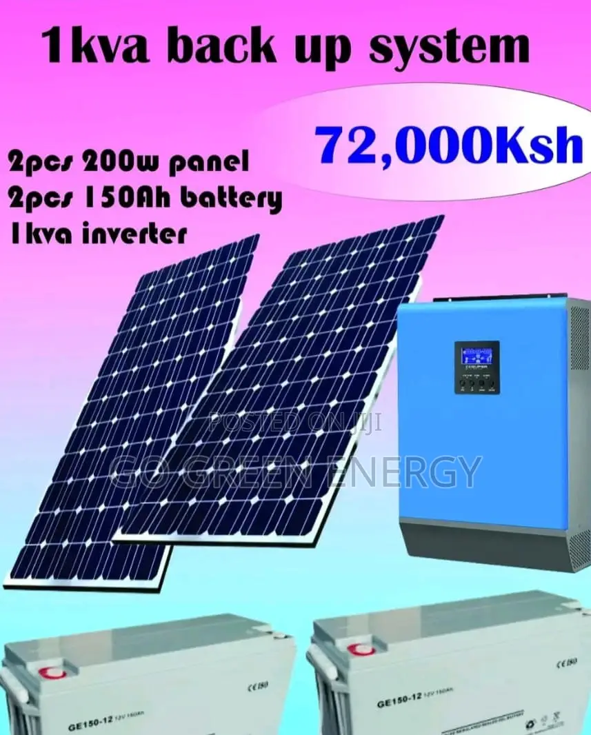 1 Kva Solar System Back Up