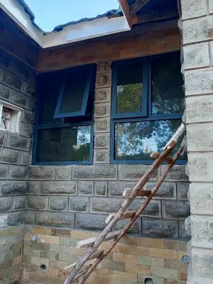 Light Gray Aluminum Windows