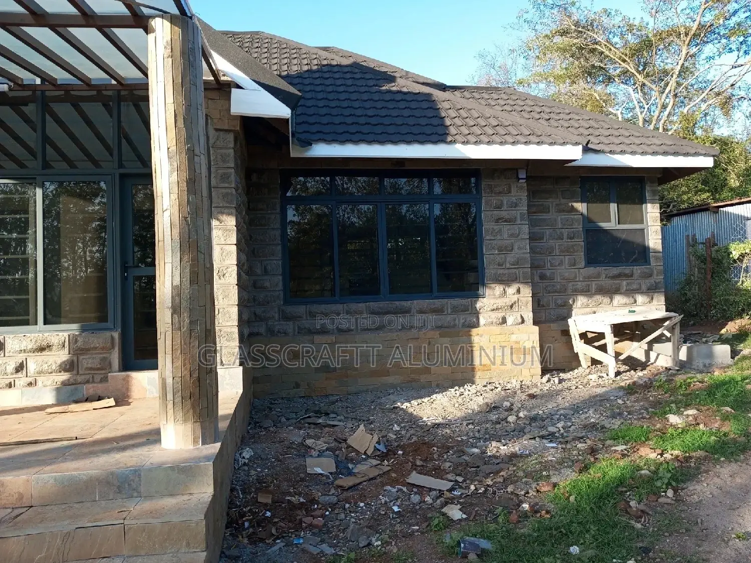 Light Gray Aluminum Windows