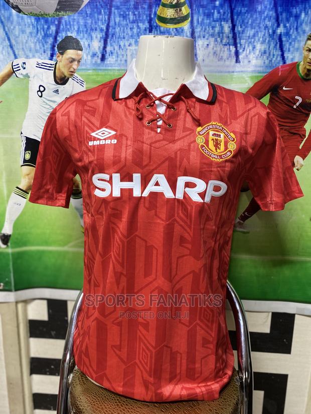 Vintage Man Utd Jerseys (AIG and SHARP) - thumbnail 2