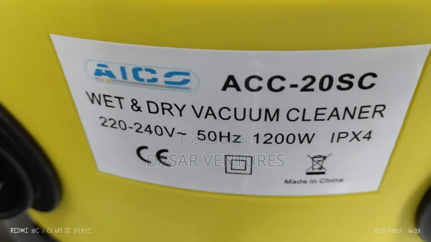 Carpet Cleaner 20l Aico Brand