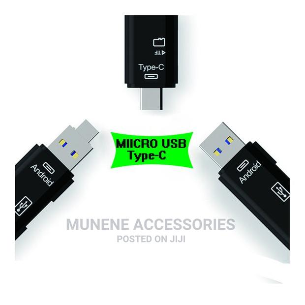 3 In 1 USB Type-c To Micro USB 3.0 OTG TF SD Mem Card Reader - thumbnail 2