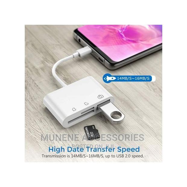 USB C Type C Micro SD TF Card Reader Adapter, 3 in 1 USB C - thumbnail 5