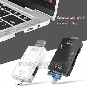 6 in 1 Type C Micro USB SD Memory Card TF Cards Reader