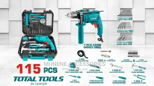 TOTAL 115pcs Electric 680W Hammer Drill Professional Tool Se