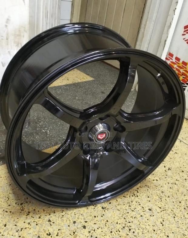 Black 18 Inch Rims Set for Crown/Mark X/Harrier - main view