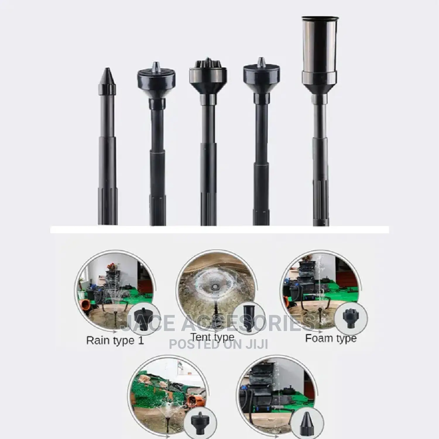 Fountain Pump With Nozzles