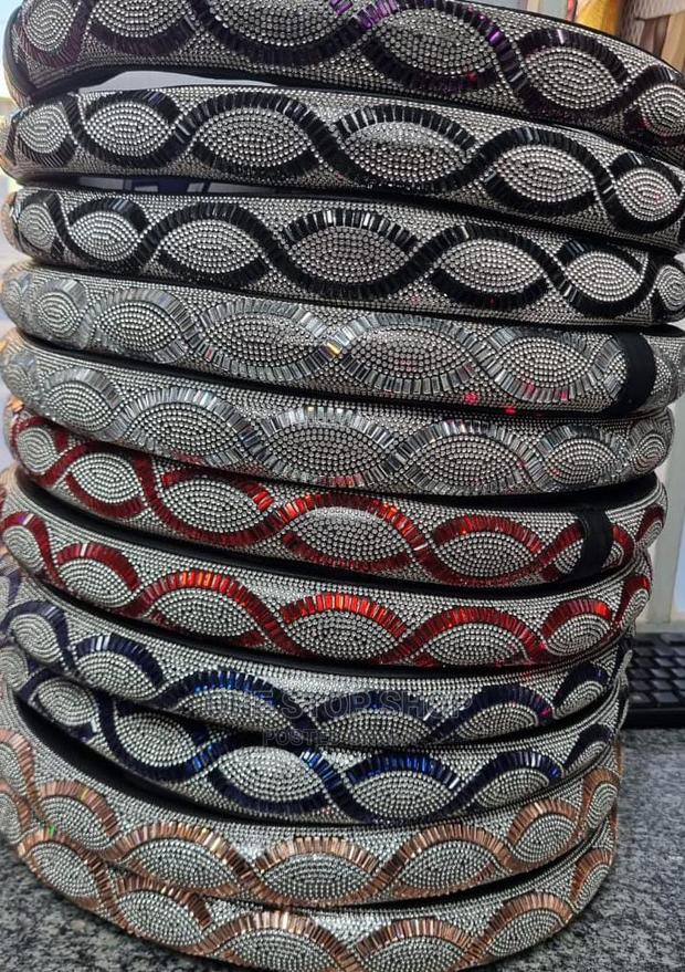 Classy Glittering Crystal Steering Covers Universal Fit - main view