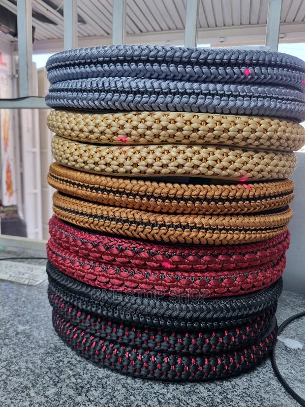 Different Colors Thread Universal Fit Steering Wheel Cover - main view